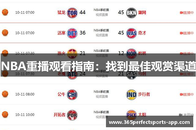 NBA重播观看指南：找到最佳观赏渠道